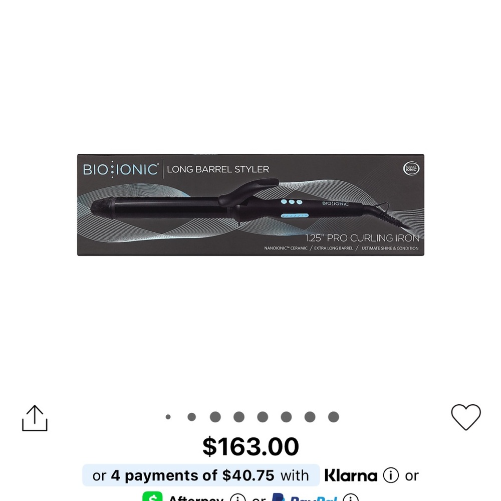 Bio Ionic Black Curling Iron